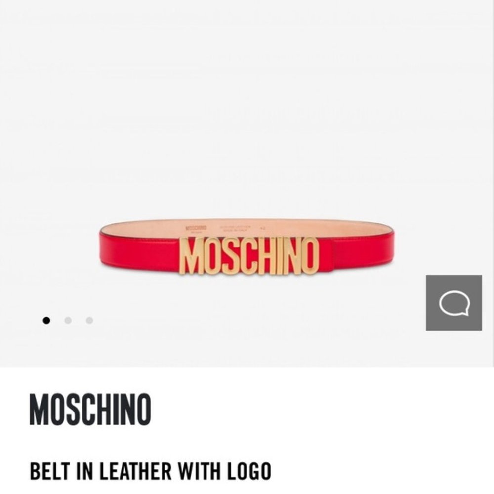 Moschino Red Belt